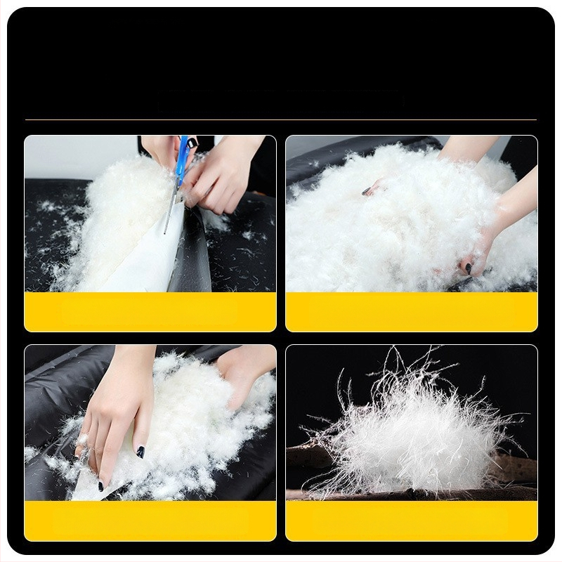 Talvejakke valge pardi sulgedega täidisega, paks, kapuuts, tõmblukuga, keskmise pikkusega, polüestrist välistä