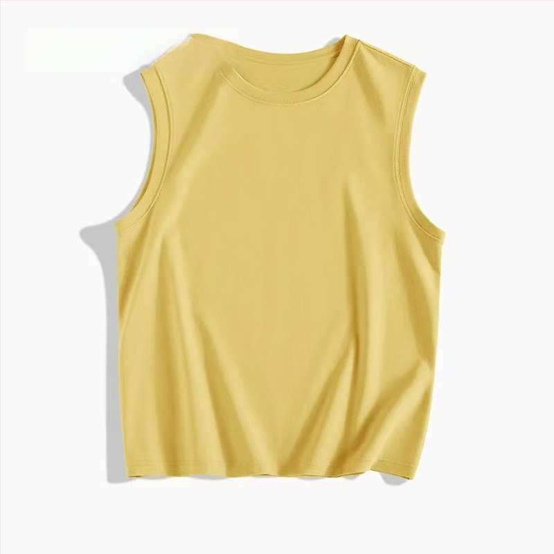 Muški bezruk T‑shirt od pamuka, 180 g, ljeto, s izšivenom tiskom, prilagođeno logo