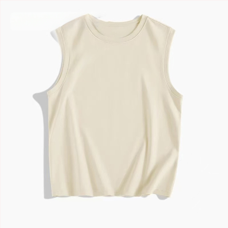 Muški bezruk T‑shirt od pamuka, 180 g, ljeto, s izšivenom tiskom, prilagođeno logo