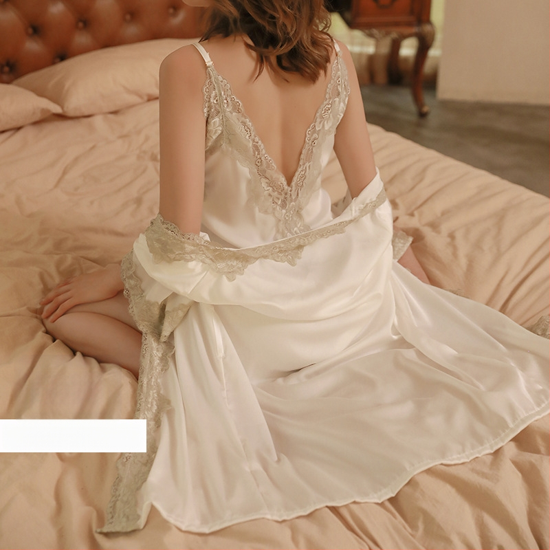 Ženski set pidžama od umjetne svile, dva dijela, bez rukava, jacquard tkanina, V-izrez