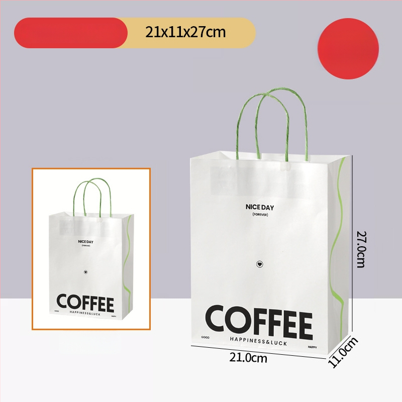 Kraft papirnata torba za napitke (kava i mliječni čaj) | oblik ručne torbe | dnevni kapacitet 1 000 000 | Marka Paper Butler