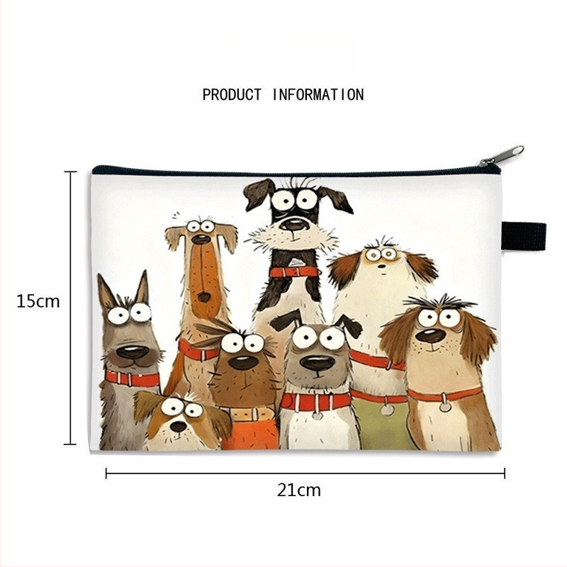 Kosmētikas somiņa - pielāgota raksts, polyester ārējā daļa un iekšmala, pilsētas vienkāršība, sievietēm