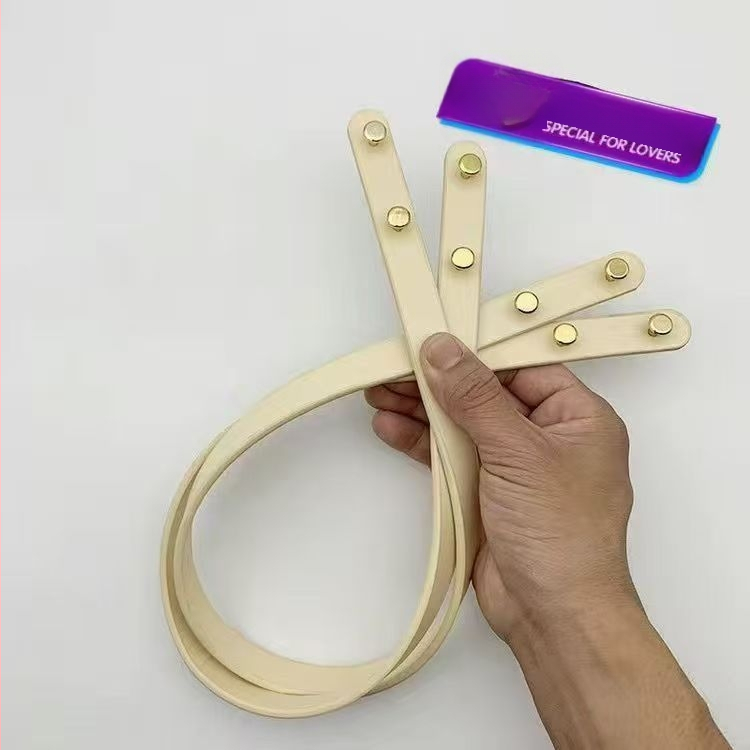 Νέος PU δερμάτινος ιμάντας για τσάντα, χειροποίητος, με βιδωτές ριβέρ, για γυναικείες τσάντες