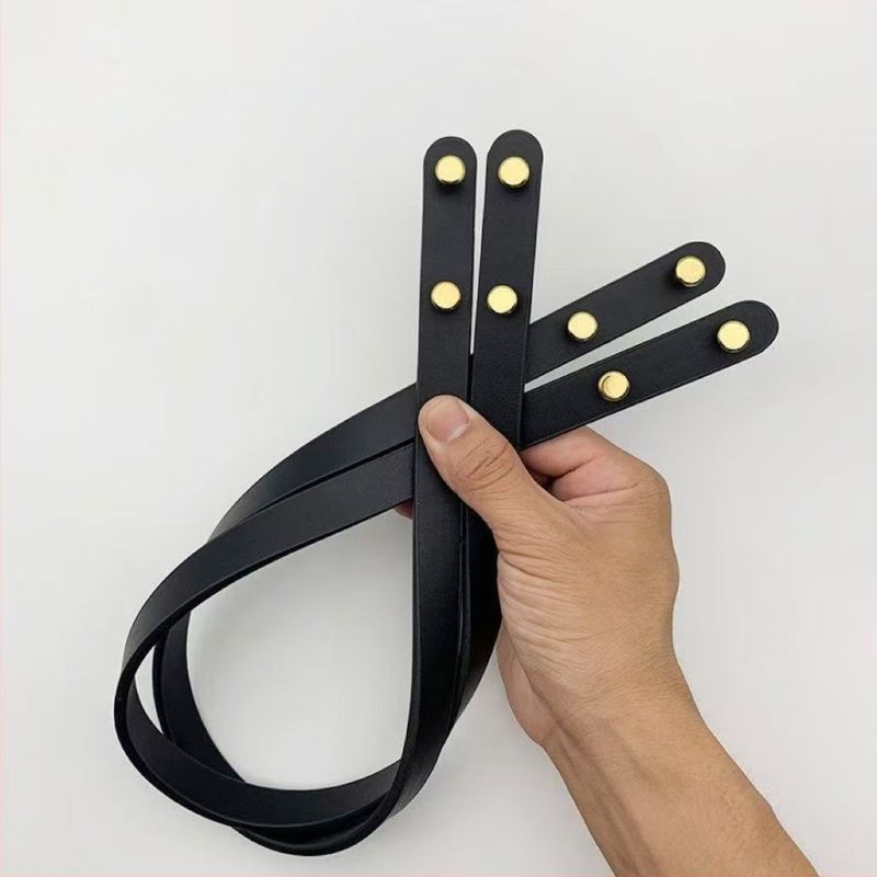 Νέος PU δερμάτινος ιμάντας για τσάντα, χειροποίητος, με βιδωτές ριβέρ, για γυναικείες τσάντες