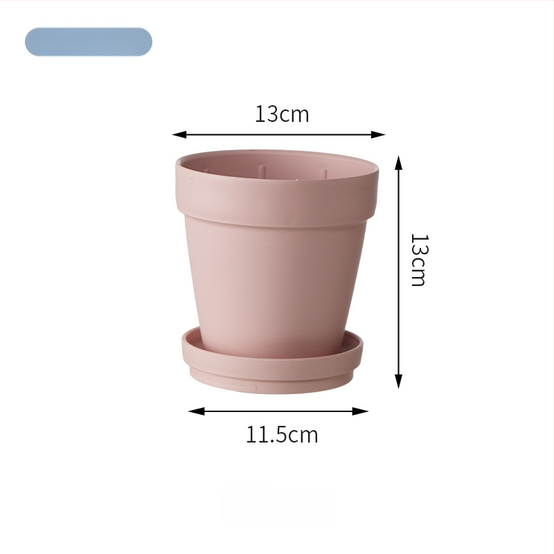 Ghiveci de flori din plastic, design simplu, pentru utilizare pe birou sau la podea, potrivit pentru birou și grădină de acasă.