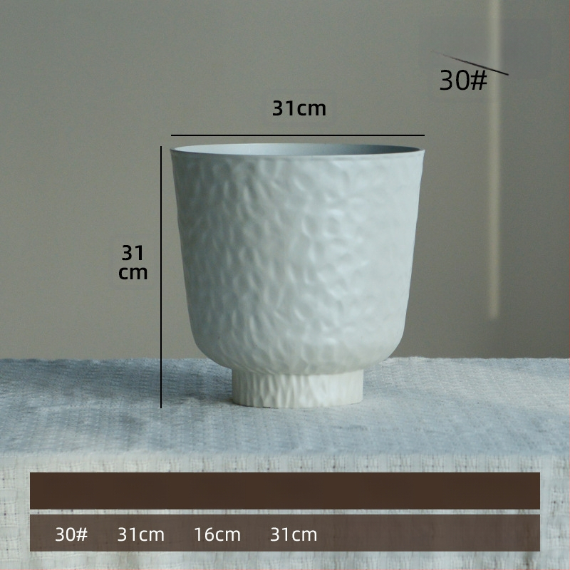 Ghiveci pentru flori – din plastic, turnat prin injecție; pentru utilizare pe birou și podea; potrivit pentru birou, hotel și decor de casă