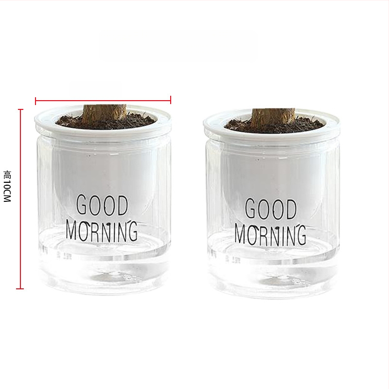 Ghiveci de flori din plastic (utilizare pe birou, stil office, rezistent la coroziune)