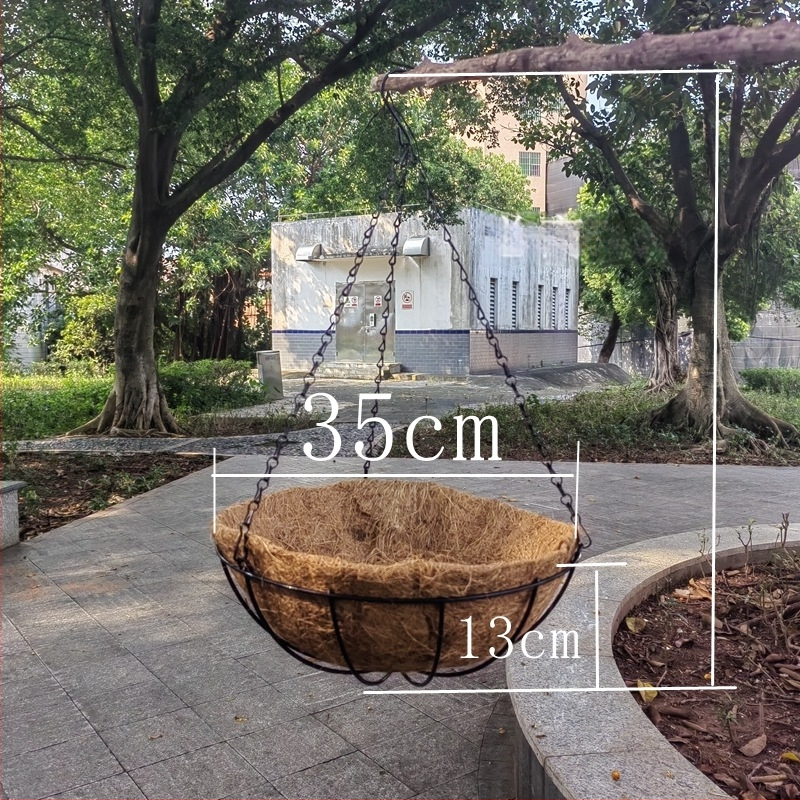 Ghiveci suspendat din fier, stil Nordic, pentru grădină de acasă