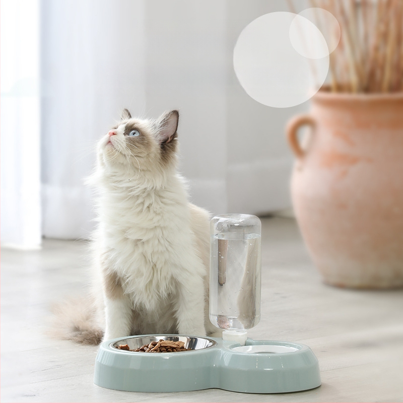 Πλαστικό αυτόματο μπολ νερού γάτας, διπλό μπολ, μάρκα GPN