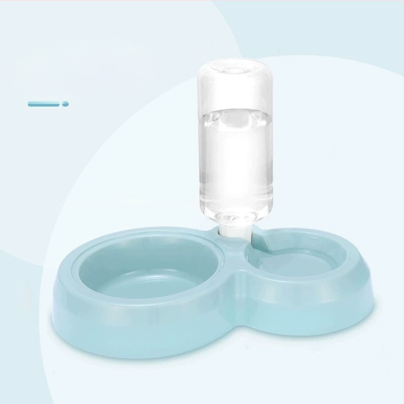 Πλαστικό αυτόματο μπολ νερού γάτας, διπλό μπολ, μάρκα GPN