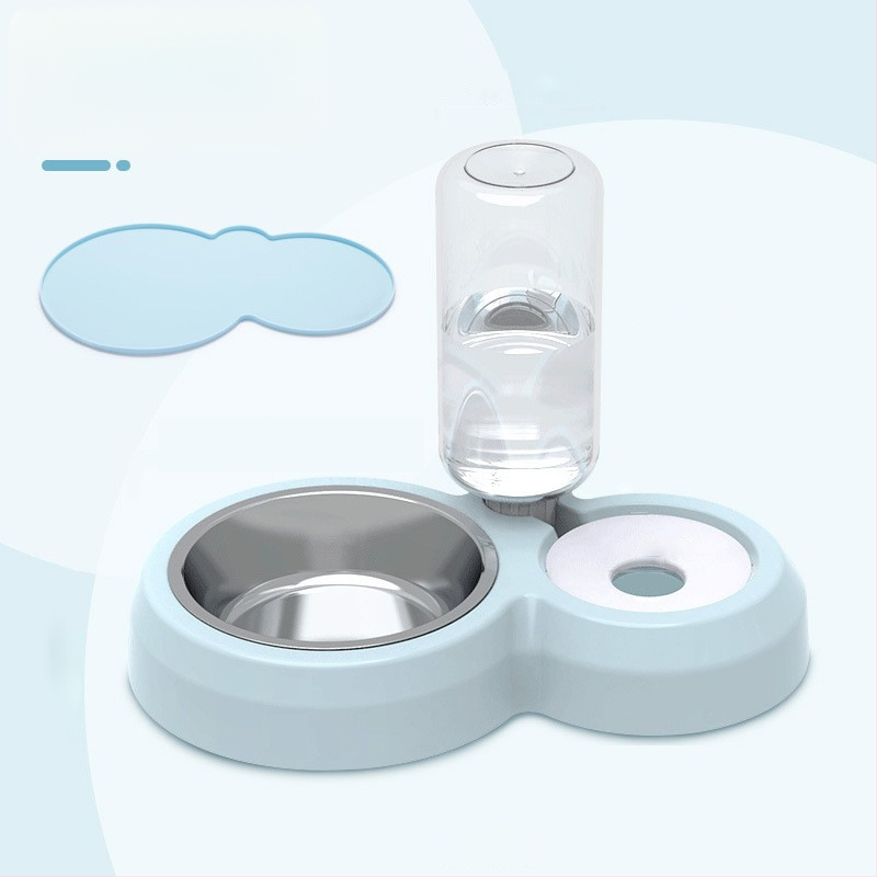 Πλαστικό αυτόματο μπολ νερού γάτας, διπλό μπολ, μάρκα GPN