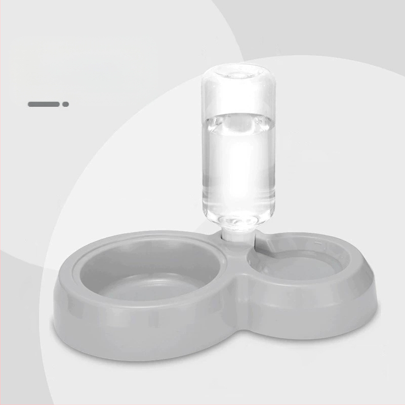 Πλαστικό αυτόματο μπολ νερού γάτας, διπλό μπολ, μάρκα GPN