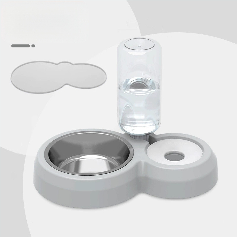 Πλαστικό αυτόματο μπολ νερού γάτας, διπλό μπολ, μάρκα GPN