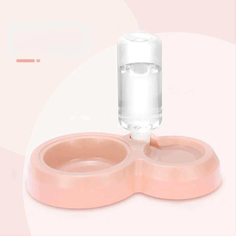 Πλαστικό αυτόματο μπολ νερού γάτας, διπλό μπολ, μάρκα GPN