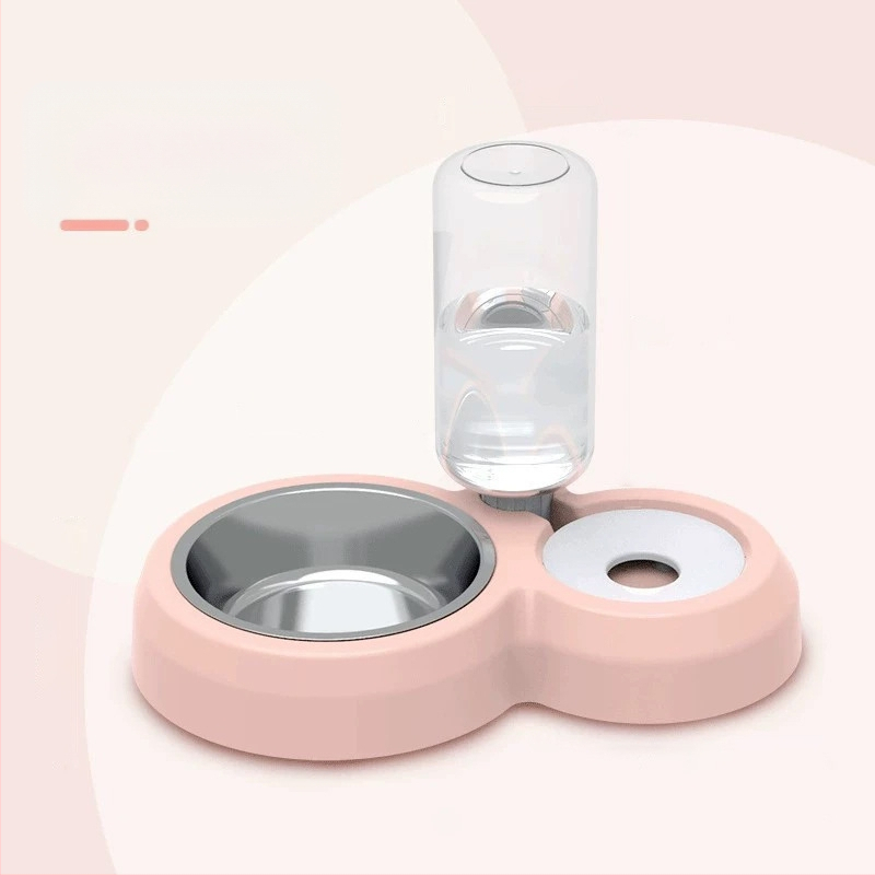 Πλαστικό αυτόματο μπολ νερού γάτας, διπλό μπολ, μάρκα GPN