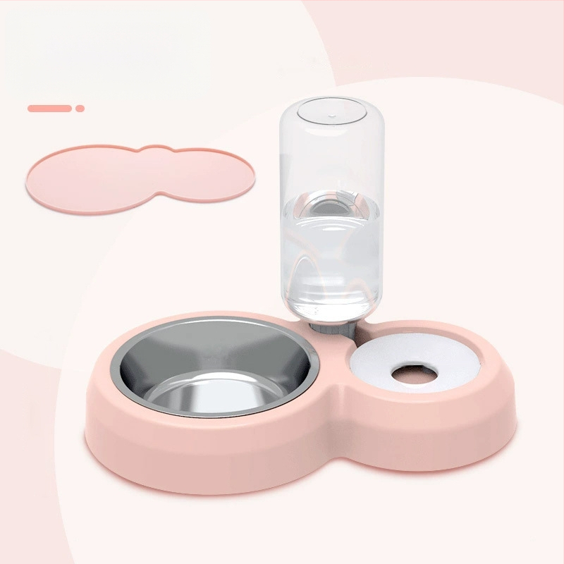 Πλαστικό αυτόματο μπολ νερού γάτας, διπλό μπολ, μάρκα GPN