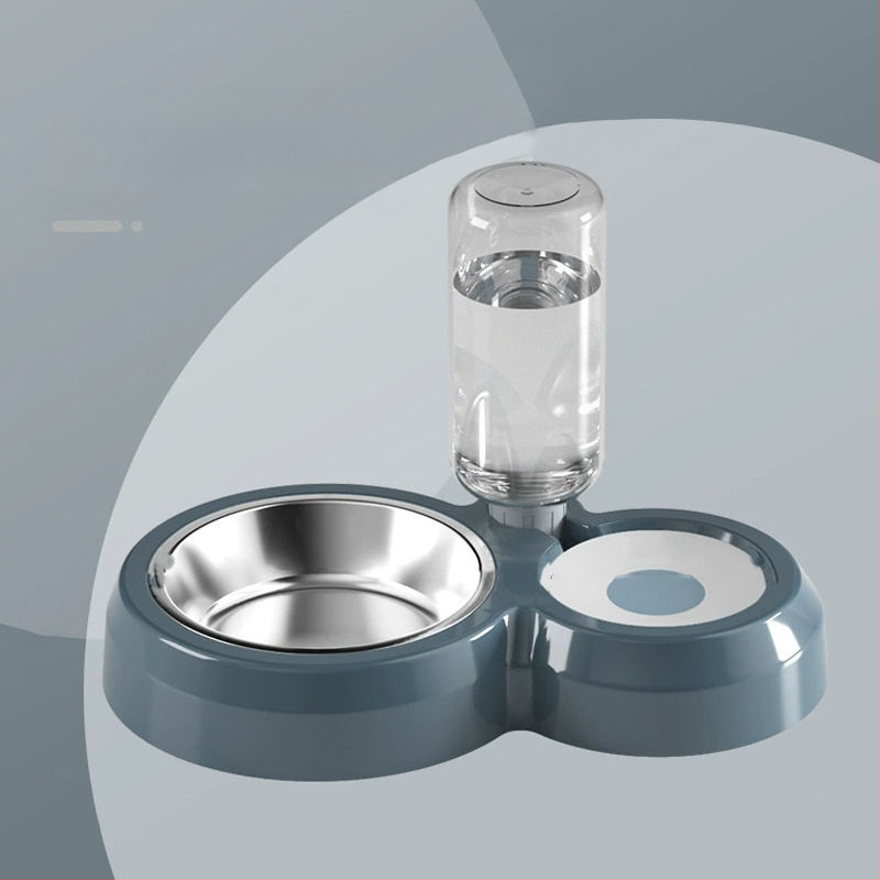 Πλαστικό αυτόματο μπολ νερού γάτας, διπλό μπολ, μάρκα GPN