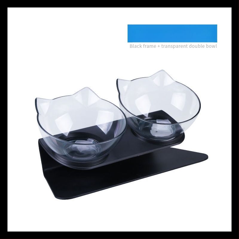 Διπλό μπολ γάτας με προστασία αυχένα και αντιδιαρροϊκή σχεδίαση (ABS)