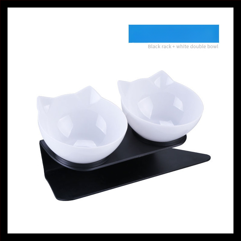 Διπλό μπολ γάτας με προστασία αυχένα και αντιδιαρροϊκή σχεδίαση (ABS)