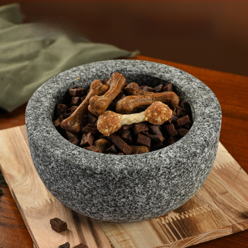 Πέτρινο μπολ γάτας — μπολ με αργή πρόσληψη τροφής, μάρκα Stone Food