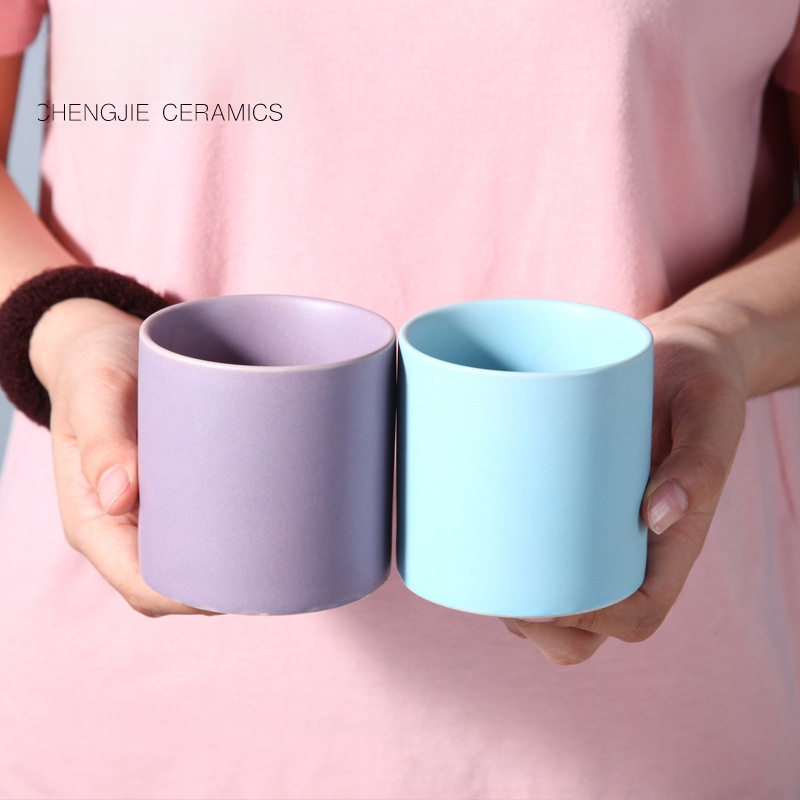 Ghiveci ceramic glazurat în stil Morandi Nordic — utilizare versatilă pe perete, birou, podea sau suspensie