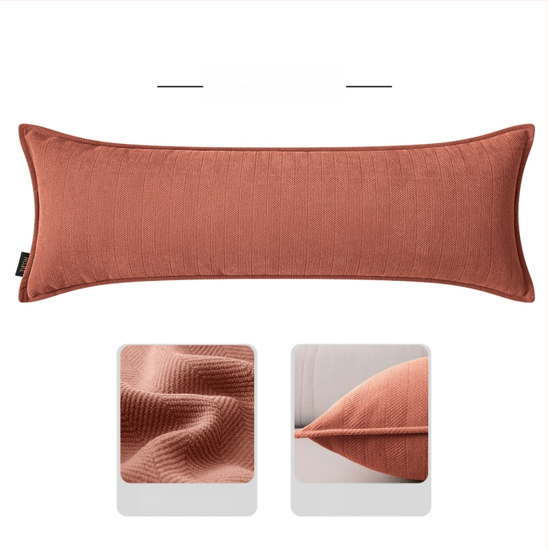 Pravokutni jastuk za lumbalnu potporu s navlakom od chenille i punjenjem PP pamukom, moderan jednostavan stil, za kauč i dnevni boravak