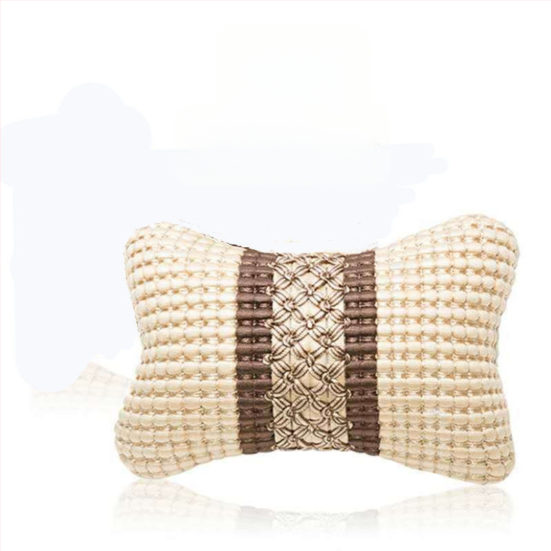 Univerzalna automobilska lumbalna jastučnica s naslonom za glavu i masažom leđa — vanjska Ice Silk, unutarnja PP Cotton, punilo od sintetičkih vlakana, univerzalna kompatibilnost