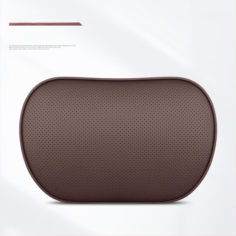Automašīnas ādas galvas balsts un jostas spilvens ar atmiņas putām, universāla saderība, visas sezonas, biznesa stils, ugunsizturīgs materiāls