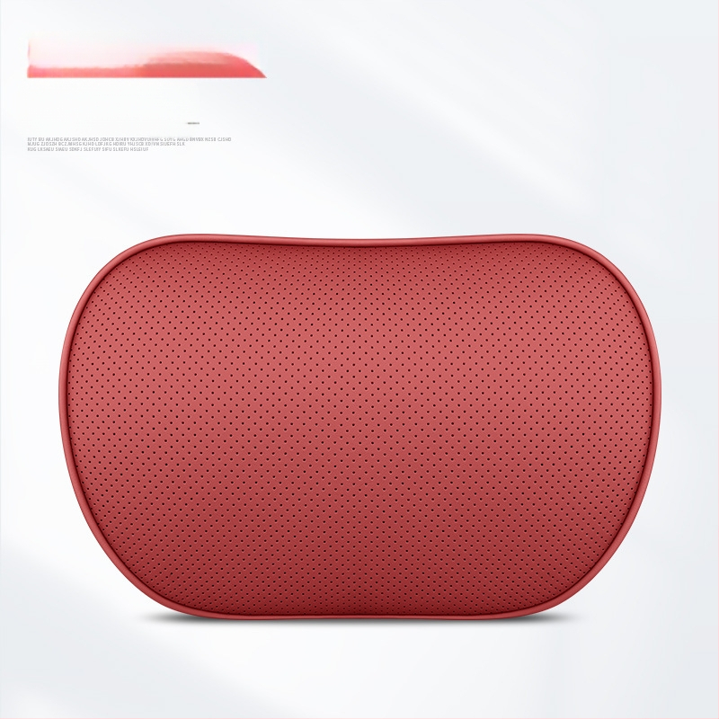 Automašīnas ādas galvas balsts un jostas spilvens ar atmiņas putām, universāla saderība, visas sezonas, biznesa stils, ugunsizturīgs materiāls