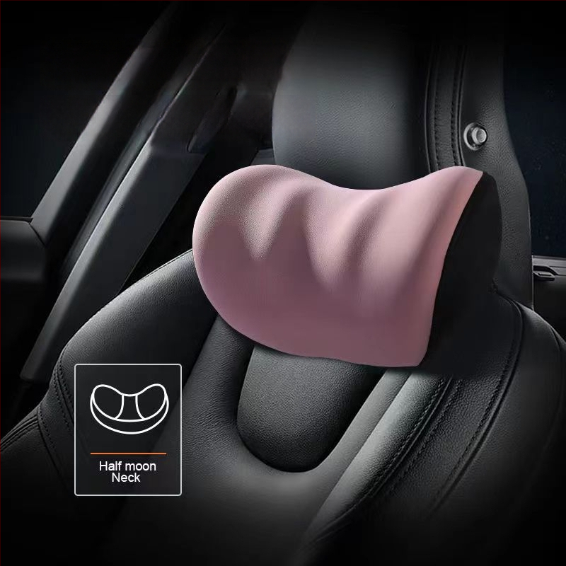 Automašīnas galvas balsts un jostas atbalsts ar atmiņas putām, kakla un plecu spilvens, trušu ausu dizains