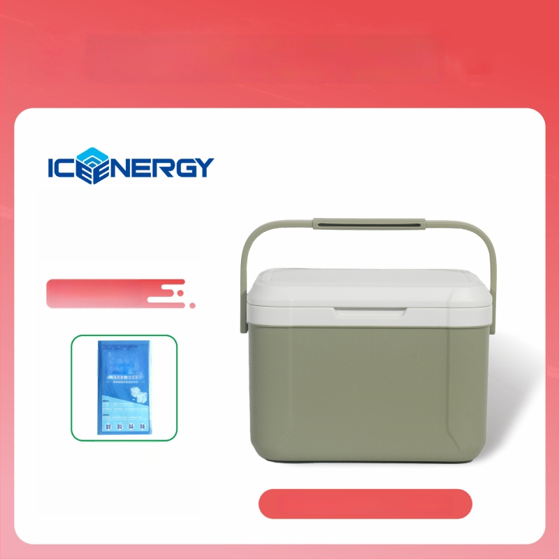 Portatīvs izolēts ledusskapis mātes piena un vakcīnu uzglabāšanai — Ice Energy, plastmasa, ietilpība 6–28 L, svars 1,82 kg, uztur aukstu