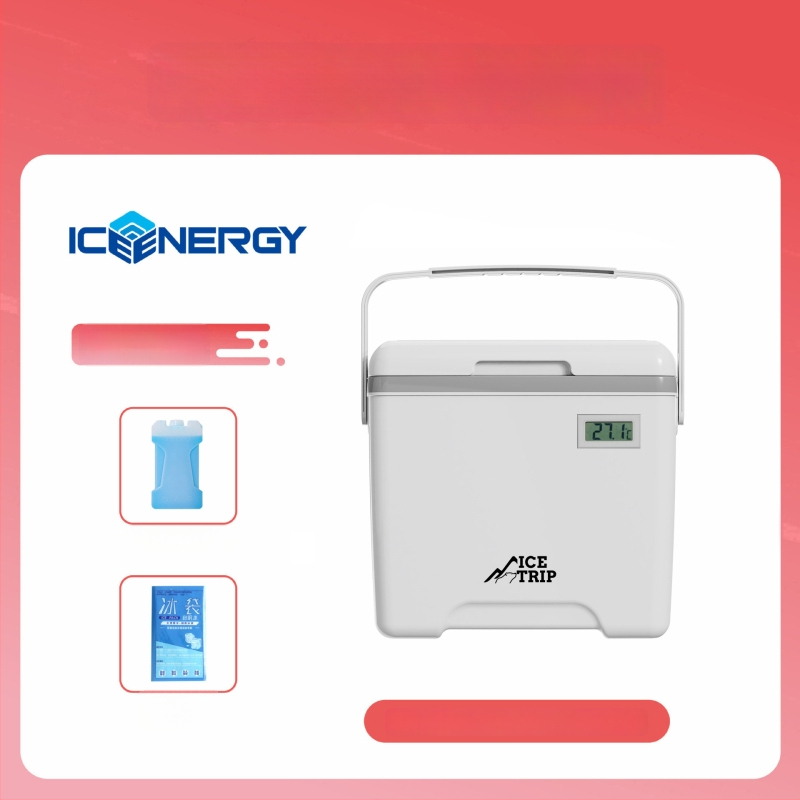 Portatīvs izolēts ledusskapis mātes piena un vakcīnu uzglabāšanai — Ice Energy, plastmasa, ietilpība 6–28 L, svars 1,82 kg, uztur aukstu
