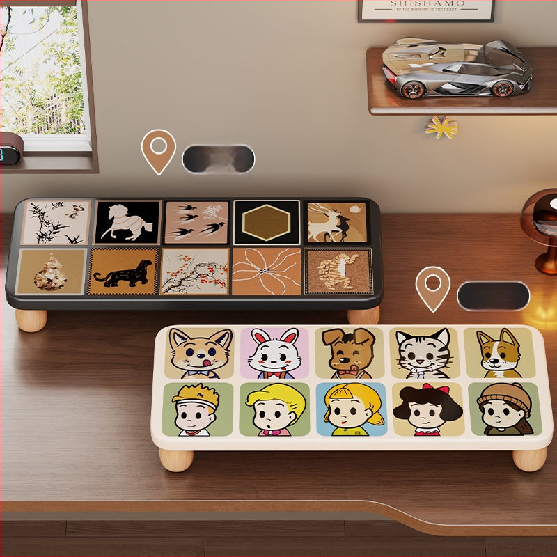 Nešiojamojo kompiuterio pakėlimo stovas, medinis stalinis organizatorius, ženklas Evesigar/Isijia, modelis 2228493012040516736, stalinis dizainas