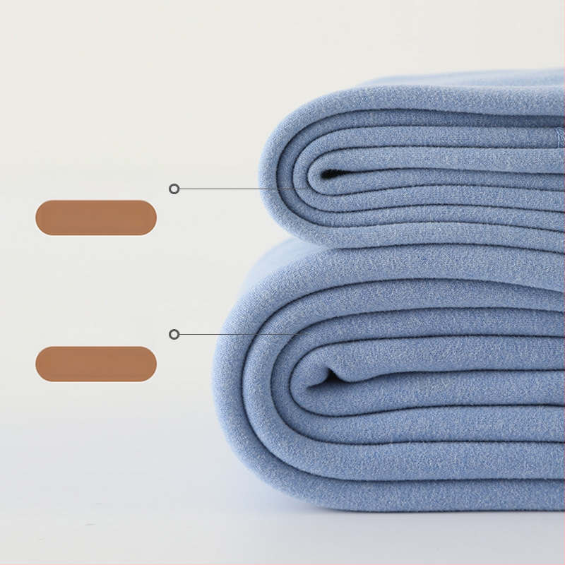 Детски двуслойни кашмирени термални панталони, есен-зима, унисекс, средна талия