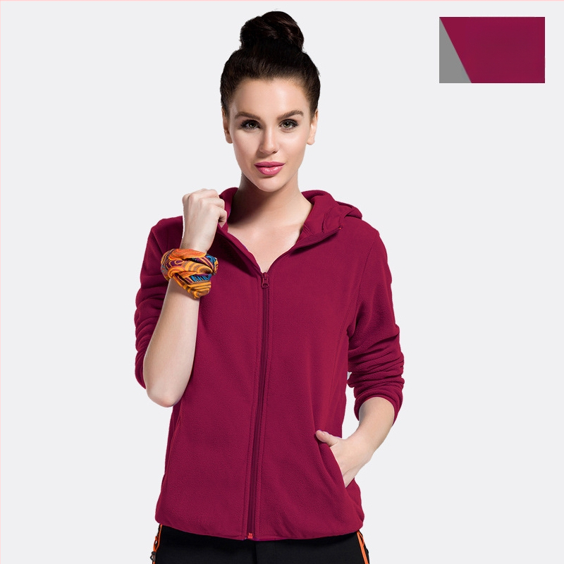 Youmu fliso striukė su gobtuvu, kardigan stiliaus, vėjo atspari, unisex