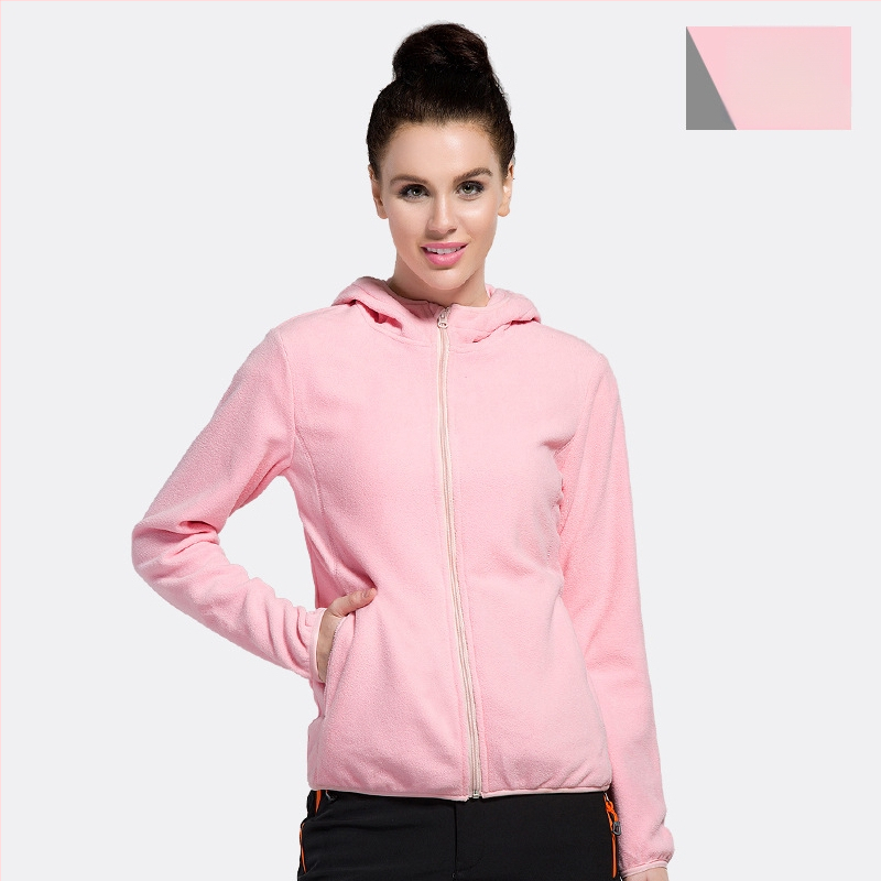 Youmu fliso striukė su gobtuvu, kardigan stiliaus, vėjo atspari, unisex