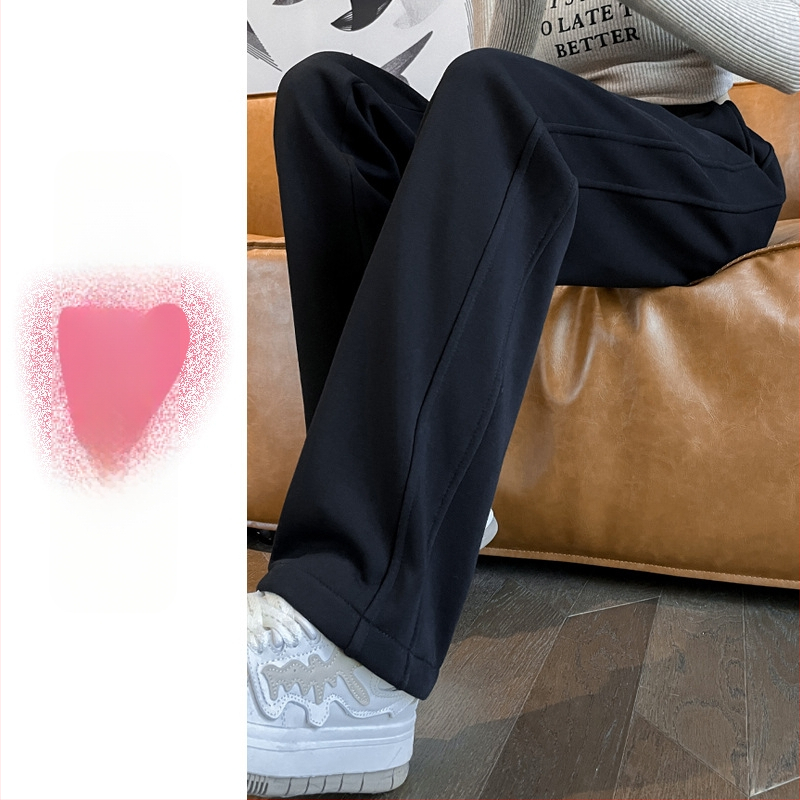 Kasdieninės tiesios kelnės, 3/4 ilgio, aukštas liemuo, medvilnės mišinio audinys, ruduo 2025 Royal Sister stilius