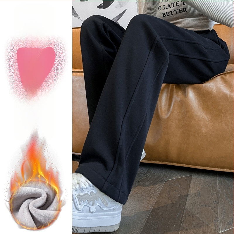 Kasdieninės tiesios kelnės, 3/4 ilgio, aukštas liemuo, medvilnės mišinio audinys, ruduo 2025 Royal Sister stilius