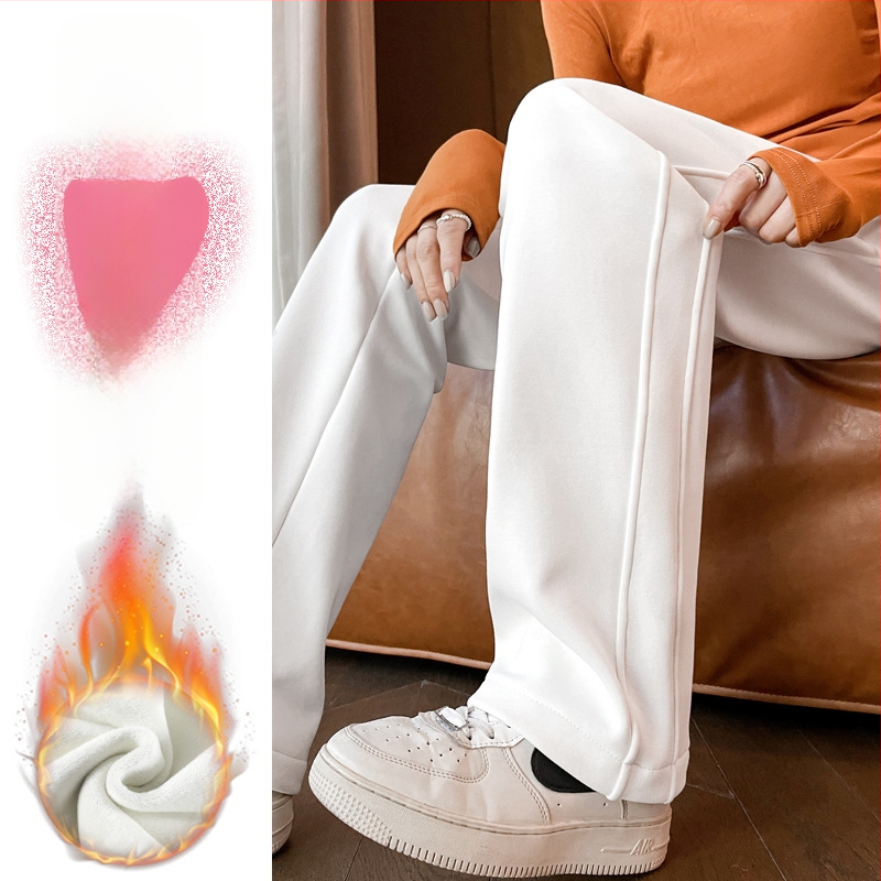 Kasdieninės tiesios kelnės, 3/4 ilgio, aukštas liemuo, medvilnės mišinio audinys, ruduo 2025 Royal Sister stilius