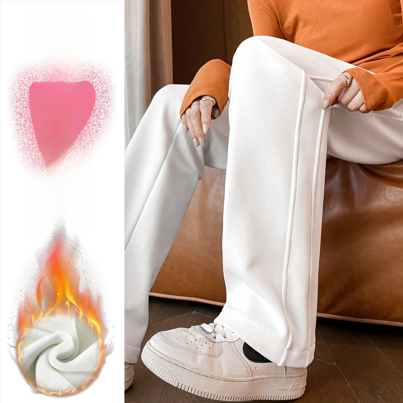 Kasdieninės tiesios kelnės, 3/4 ilgio, aukštas liemuo, medvilnės mišinio audinys, ruduo 2025 Royal Sister stilius