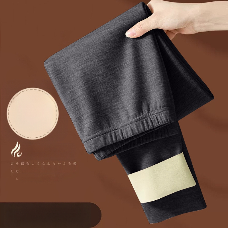 Sievietes apkures termiskie legingi ar flīsa iekšpuse, bezšuvju, bieza poliestera materiāls