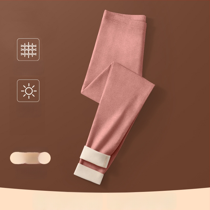 Sievietes apkures termiskie legingi ar flīsa iekšpuse, bezšuvju, bieza poliestera materiāls