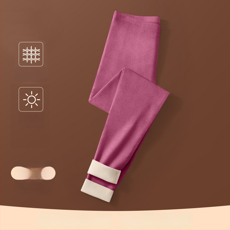 Sievietes apkures termiskie legingi ar flīsa iekšpuse, bezšuvju, bieza poliestera materiāls