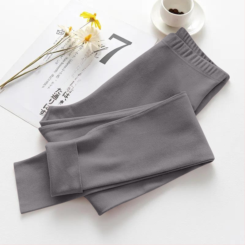 Sievietes apkures termiskie legingi ar flīsa iekšpuse, bezšuvju, bieza poliestera materiāls