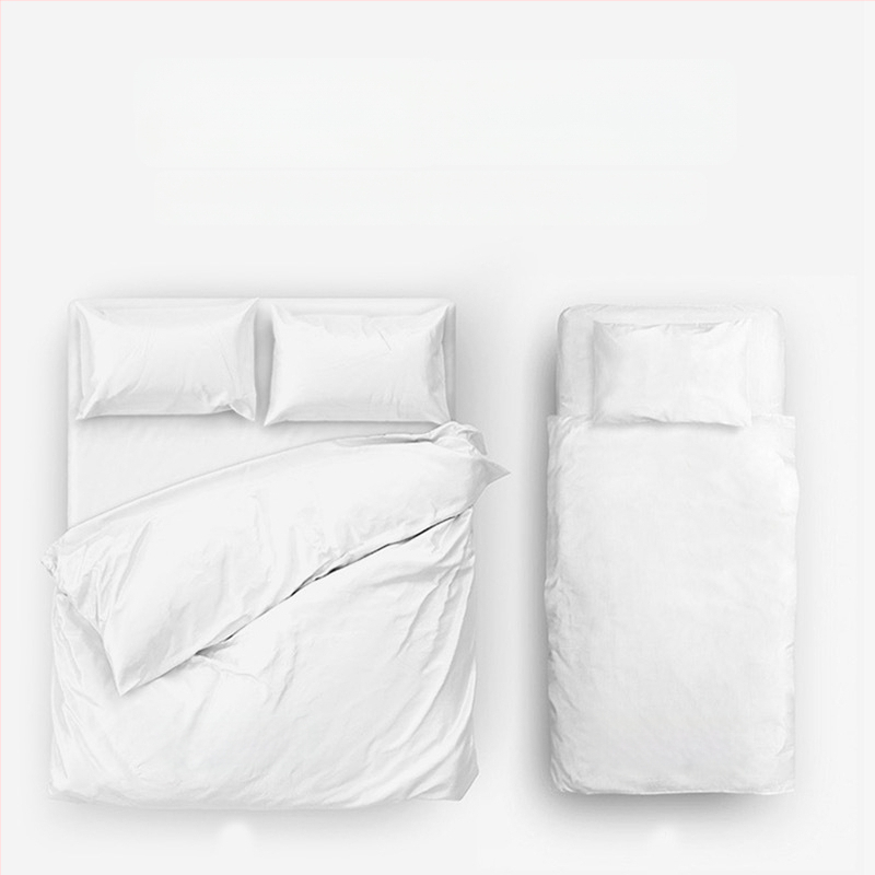 Jialiya vienkartinės lovos lakštai ir antklodės užvalkalas viešbučiams, SMS netkota medžiaga, 4 ar 3 dalių komplektas, storintas kelionės antklodės užvalkalas, modelis JA2035