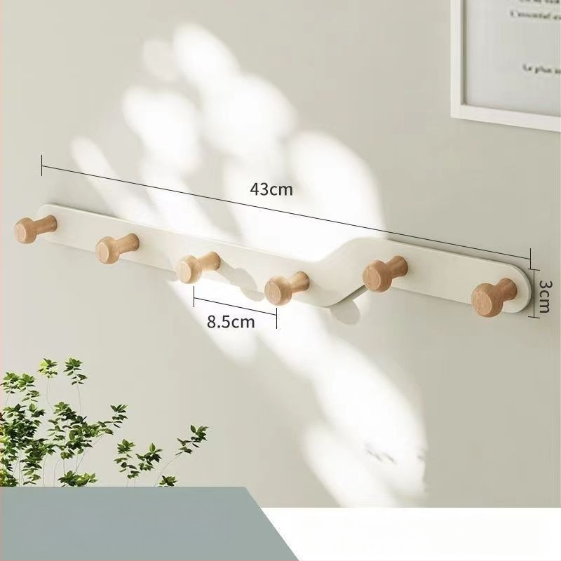 Geležinė durų kabykla su keliomis eilėmis, kabinimas už durų, 10 kg apkrova, šiuolaikinis minimalistinis stilius