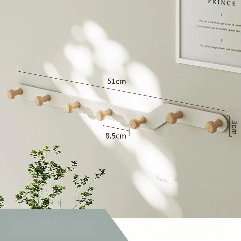 Geležinė durų kabykla su keliomis eilėmis, kabinimas už durų, 10 kg apkrova, šiuolaikinis minimalistinis stilius