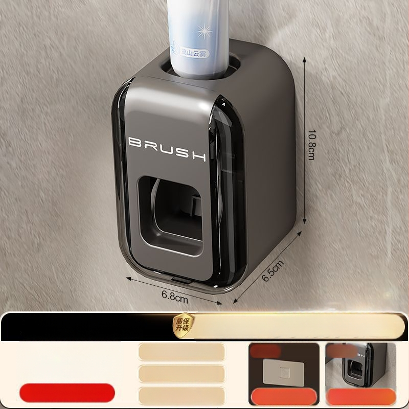 Zobu birstes turētājs, sienas montāža, bez urbšanas, alumīnijs, 2-3-4 nodalījumi, ar drukātu logotipu