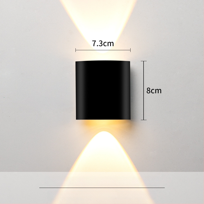 Sieninis LED šviestuvas – aliuminio konstrukcija, 220V, IP65 atsparumas vandeniui, vidaus ir lauko naudojimui