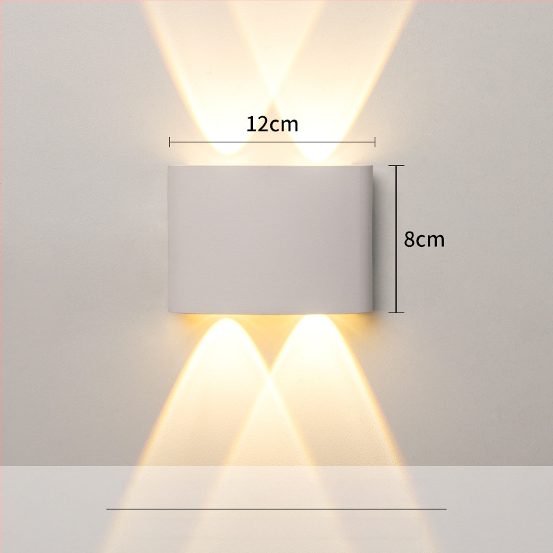 Sieninis LED šviestuvas – aliuminio konstrukcija, 220V, IP65 atsparumas vandeniui, vidaus ir lauko naudojimui